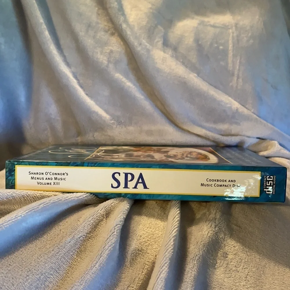 “Spa” cookbook, relaxing CD all in a box